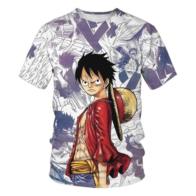 One Piece Anime T-shirt para crianças, Luffy, traje Sanji Ace, roupas  infantis, bebê manga curta, tops para meninos - AliExpress